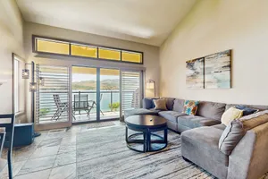 Image of Lakefront, two-bedroom condo + loft w\/ shared pool & hot tub and high-speed WiFi