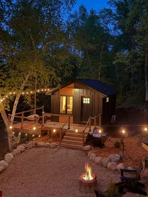 Image of *Tiny House Luxury Getaway: Solo Stove, Adventure*