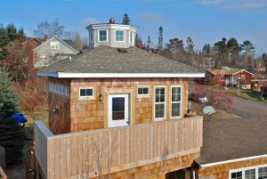 Image of The Lighthouse. unique lodging overlooking the harbor. Sauna special!