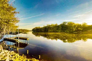 Image of Suwannee River Home with Boat Dock & Launch, Riverfront Deck, Dogs OK