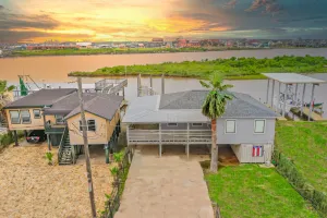 Image of Waterfront  Fishing Dock Kayaks House near Surfside Beach