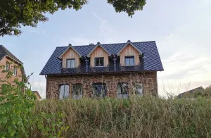 Image of Renovated country house, stylishly furnished, located on the Elbe near the city