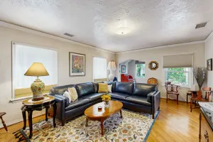 Image of The Avenue: Charming hideaway with private deck & peeks of ocean, near downtown