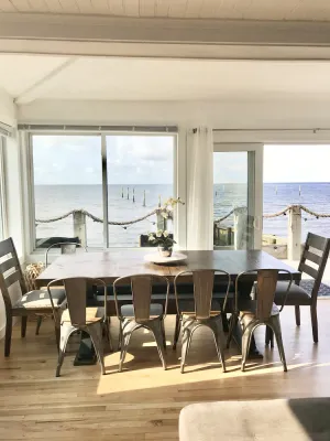 Image of Oceanfront Oasis Spacious 3-Bedroom, 2-Bath Retreat for 12  Linens Included