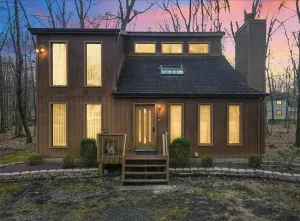 Image of Cozy Cabin at Poconos With Hot Tub and Fire Pit