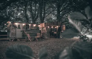 Image of Silverlock’s Hide - Off grid romantic hideaway with private wood fired hot tub