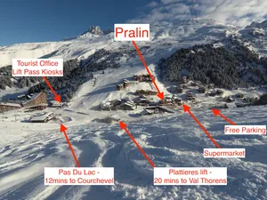 Image of Le Pralin, Studio apartment for 4, in perfect location by lifts and shops