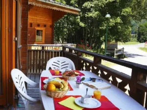 Image of Chalet, wifi, 1st floor, fitness, swimming pool, sauna, parking, tv, ski locker, 72m², Morillon