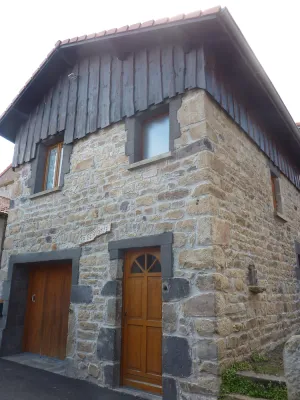 Image of House restored in calm village with the doors of the volcanos of auvergne