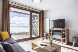 Image of Wifi, 200m from shops, fitness, swimming pool, terrace, balcony, tv, ski locker, 37m², Les Saisies