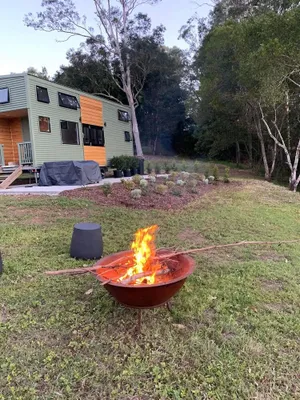 Image of Gorgeous 2 bedroom tiny house plus luxury Glamping.