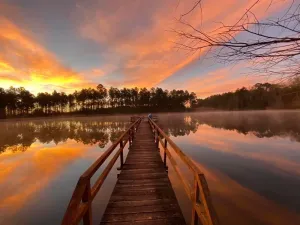 Image of “The Pines Homestead” Secluded Retreat Home with its own five acre lake.