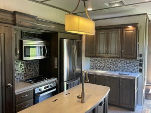 Image of 40 Ft Montana Fifth Wheel Coach to rent at campgrounds in the Marshall area