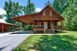 Image of Cabin #2 Fisherman's Landing \/  Fishing Cabin w\/ Covered Boat Shelter Sleeps 5