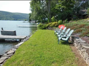 Image of Lake George Waterfront with Dock Space, fire pit and game room!