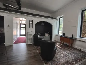 Image of Restored school house turned creative flex space