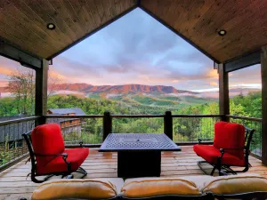 Image of NEW!|Stunning Views|King Suites|Fire Pit|Hot Tub|