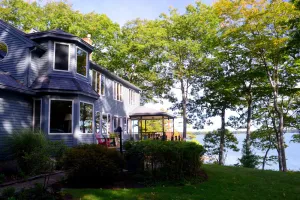 Image of Stunning Views from Spacious Oceanfront Home on Freeport's Wolfe's Neck