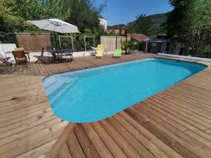 Image of 10mn from the spa, pleasant house for 6 people private swimming pool june to september