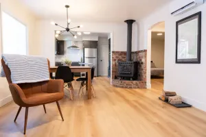 Image of Stunning Modern Downtown House w\/ Wood Stove + Hot Tub