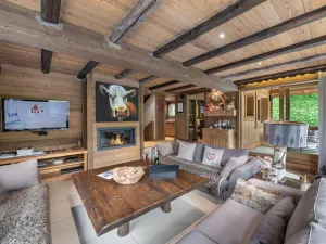 Image of Chalet familial avec jacuzzi, salle de cinéma et parking - FR-1-565-65