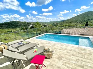 Image of Air-conditioned villa with pool and jacuzzi Anduze between sea and Cevennes