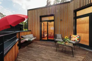 Image of Wunderschönes Haus am See mit Dachterrasse, Badewanne, Kamin