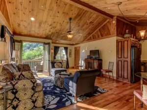 Image of Luxurious King bedroom Suite nestled in the North Georgia Mountains