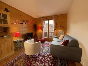 Image of 10m from resort center, 1st floor, balcony, tv, ski locker, 50m², Praz sur Arly