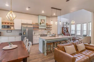 Image of LARGE fenced yard property w\/ beautifully renovated house in Texas hill country