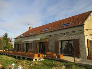 Image of Renovated Barn with Heated Pool, Piano, and Scenic Views in Saint-Hilaire