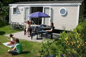 Image of Nice tent lodge with a microwave, in the Ardennes