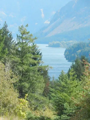 Image of Mt Defiance Cabin with Columbia River View
