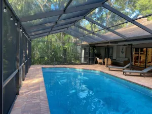 Image of Coastal Tropical Oasis With Salt Water Pool