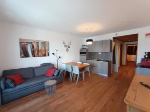 Image of Superbe duplex face aux pistes, sud, 8 pers, 3 ch, balcon, parking, proche commerces - FR-1-445-198