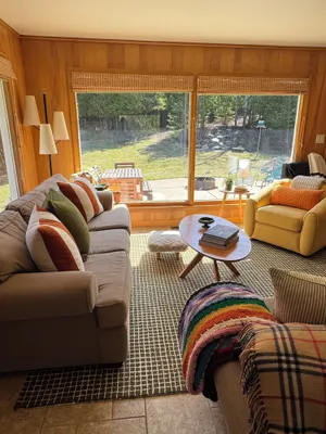 Image of Peaceful, Cozy, Clean, Fun Mid-Century Stay! Backyard Oasis Waterfall, Fireplace