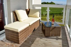 Image of Vacation apartment close to the beach with sauna and great, covered balcony with dyke view - Resort Deichgraf