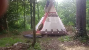 Image of Sioux Tipi on Chloe's Lake
