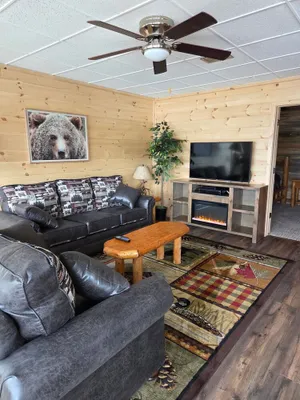 Image of Lakefront Getaways - 185' all sand beach - Snowmobile trail access