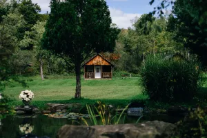 Image of One room cabin with bathroom