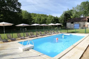 Image of 12th Century Chateau midst 20 acres bordered by river, with private pool