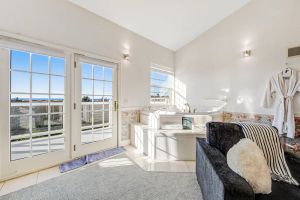 Image of Beach front & ocean view condo with balcony, fireplace