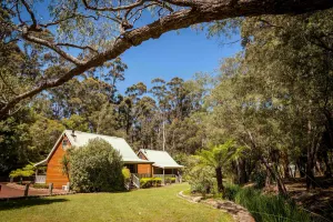 Image of 2 Bedroom Spa Chalet has one fully closed up bedroom and a loft bedroom. Features a Spa Bath