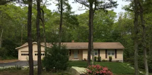 Image of Private 4 BR Ranch Tucked In The Woods 1.5 Miles From Beach