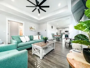 Image of 5 min to Downtown! Cozy New Home with Outdoor Fire Pit
