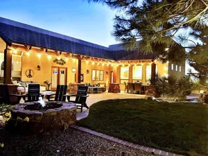 Image of Truly STUNNING~ Minutes to ABQ!VIEWS\/Fireplace\/Fire-Pit\/ Outdoor Mecca-Hot Tub!