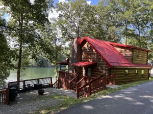 Image of Beautiful Lake Front Cabin with Private Dock