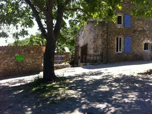 Image of Cévenol cottage in the countryside close to Anduze, and the bamboo plantation