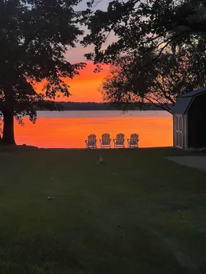Image of Lake Sallie Cabin Sandy Beach Spectacular Sunsets