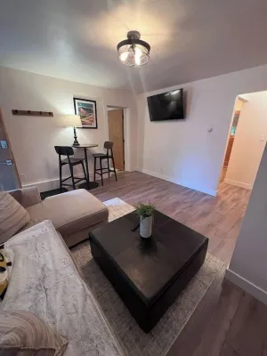 Image of Minimalist Urban Unit Sleek 1-Bedroom Sanctuary
